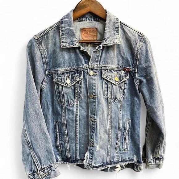 Lucky Brand Jackets & Blazers - Lucky Brand Blue Denim Bomber Jacket